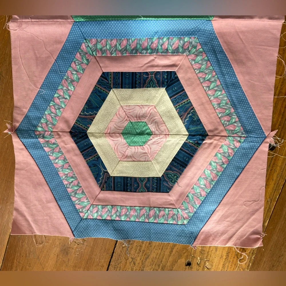 Colorful‎ Quilted Fabric Pieces Quilt Scraps